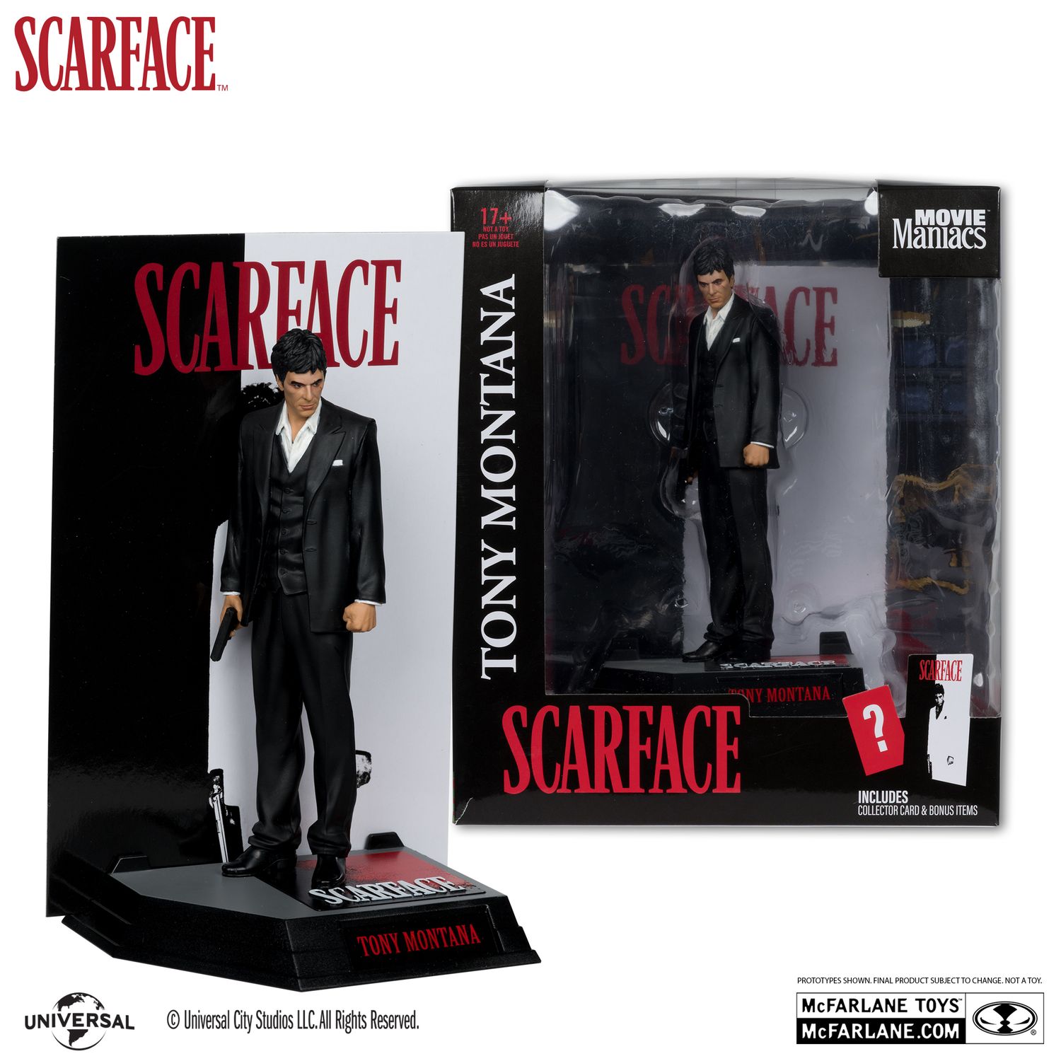 MCFARLANE MOVIE MANIACS TONY MONTANA (SCARFACE)