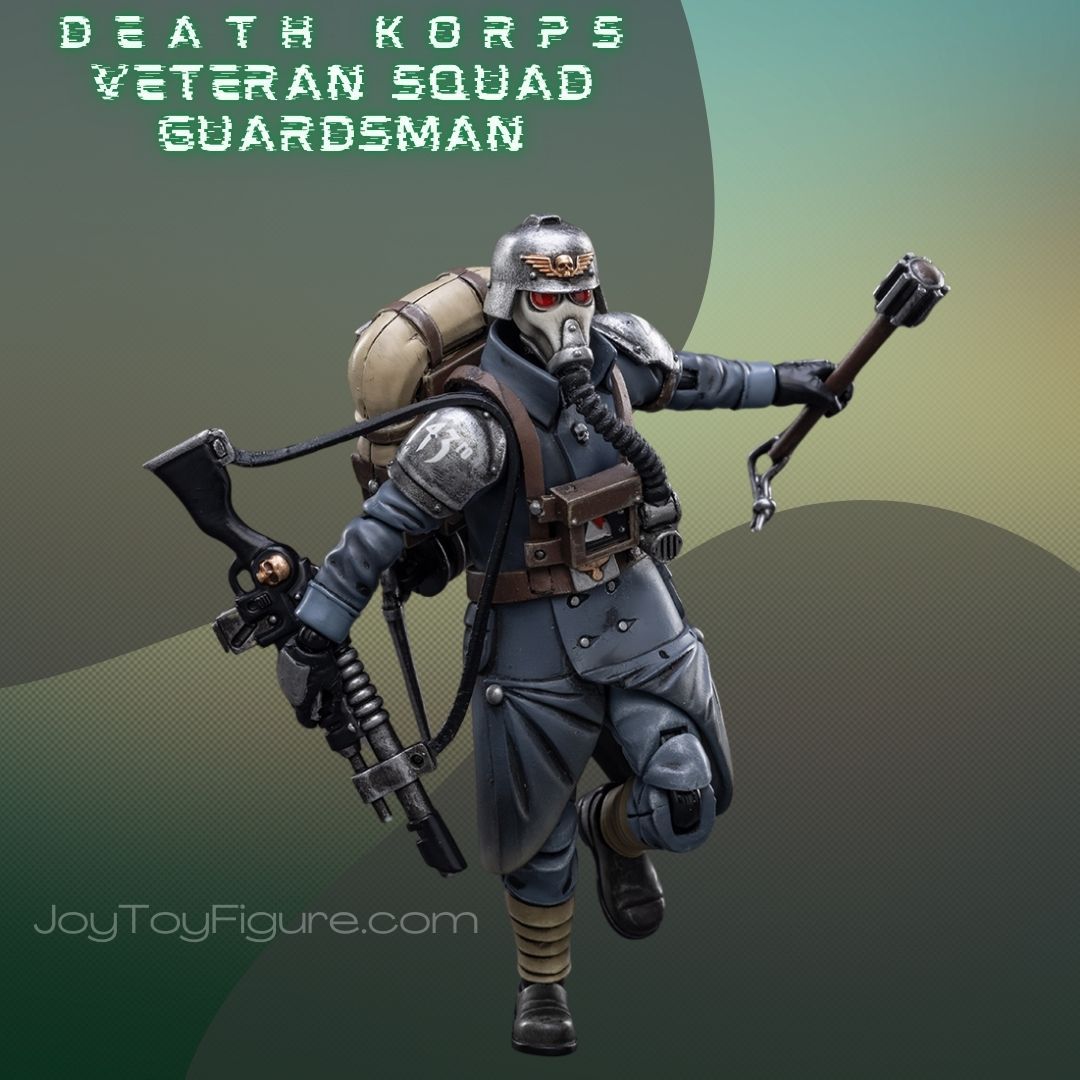 JOYTOY WARHAMMER 40K DEATH KORPS OF KRIEG VETERAN GUARDSMAN