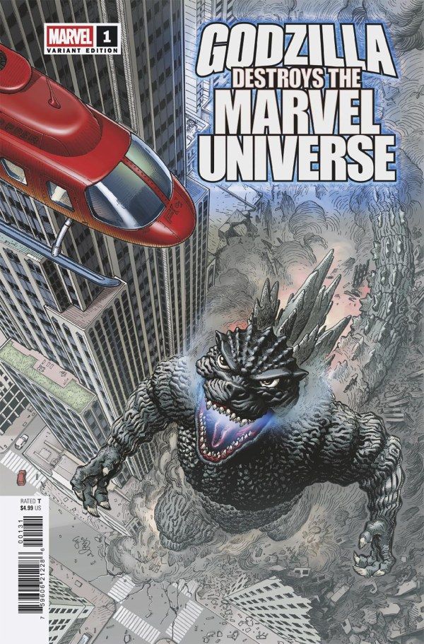 GODZILLA DESTROYS THE MARVEL UNIVERSE (2025) #1 CVR C