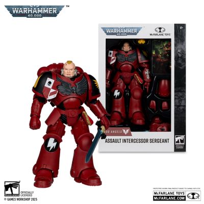 MCFARLANE WARHAMMER 40K ASSAULT INTERCESSOR SERGEANT (BLOOD ANGEL)