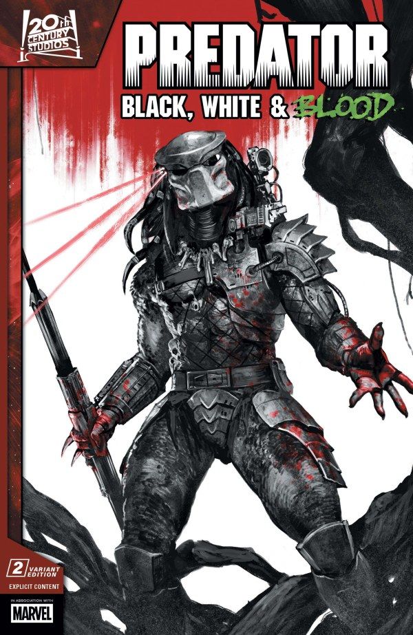 PREDATOR BLACK WHITE &amp; BLOOD (2025) #2 CVR C