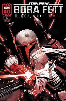 STAR WARS BOBA FETT BLACK WHITE &amp; RED (2025) #1 CVR E