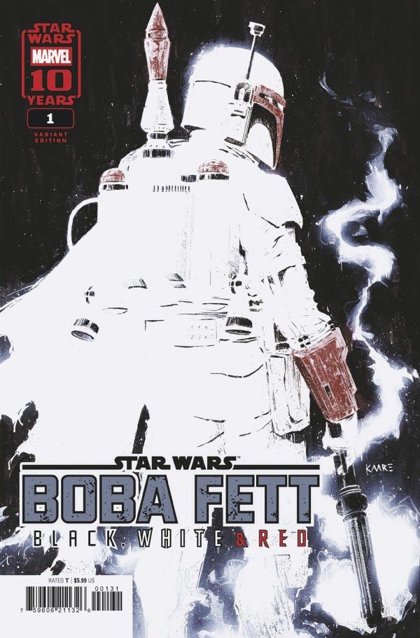 STAR WARS BOBA FETT BLACK WHITE &amp; RED (2025) #1 CVR C