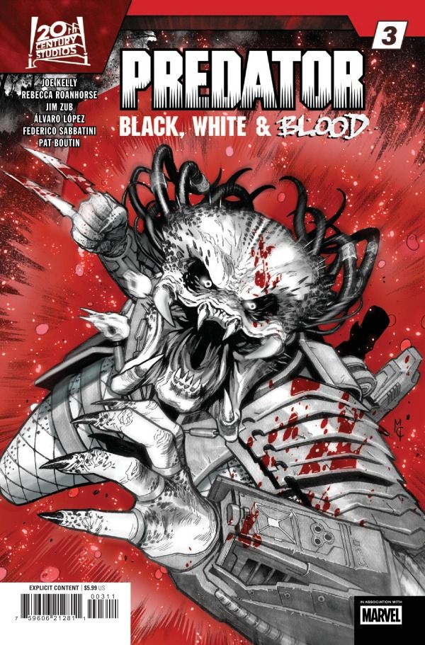 PREDATOR BLACK WHITE &amp; BLOOD (2025) #3