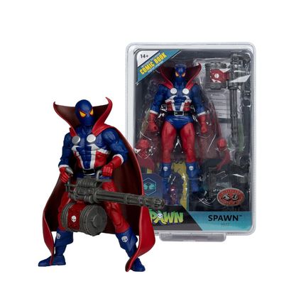 MCFARLANE PAGE PUNCHERS SPAWN 1977 RED AND BLUE