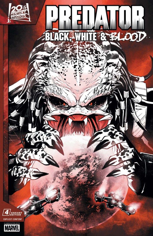 PREDATOR BLACK WHITE &amp; BLOOD (2025) #4 CVR C