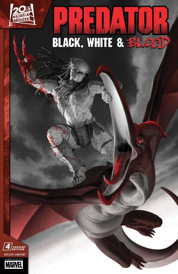 PREDATOR BLACK WHITE &amp; BLOOD (2025) #4 CVR B