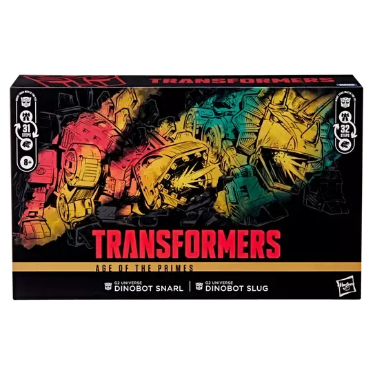 TRANSFORMERS AGE OF THE PRIMES G2 UNIVERSE DINOBOT SLUG AND DINOBOT SNARL