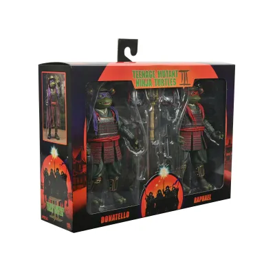 NECA TEENAGE MUTANT NINJA TURTLES III DONATELLO &amp; RAPHAEL 2 PACK