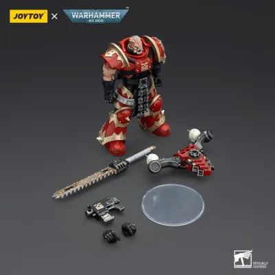 JOYTOY WARHAMMER 40K KHORNE BERZERKER WITH EVISERATOR CHAINSWORD