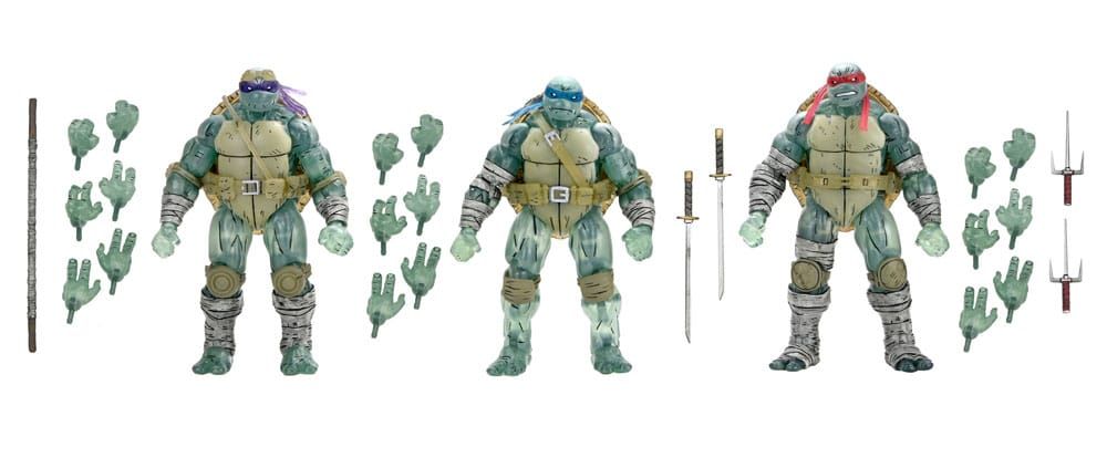 NECA TMNT 3 PACK GHOST BROTHERS (THE LAST RONIN)