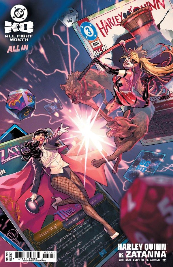 DC KO HARLEY QUINN VS. ZATANNA (2025) #1 CVR B