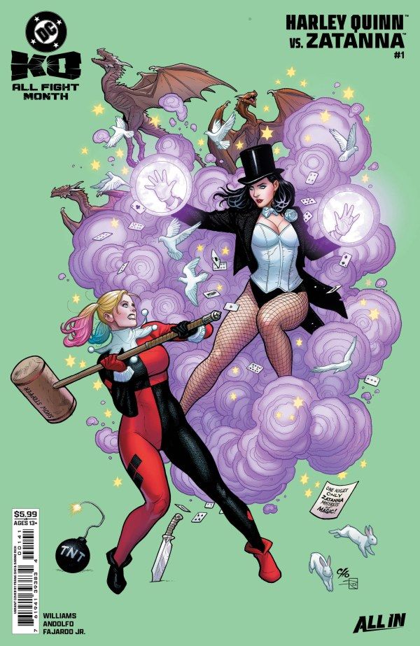 DC KO HARLEY QUINN VS. ZATANNA (2025) #1 CVR D