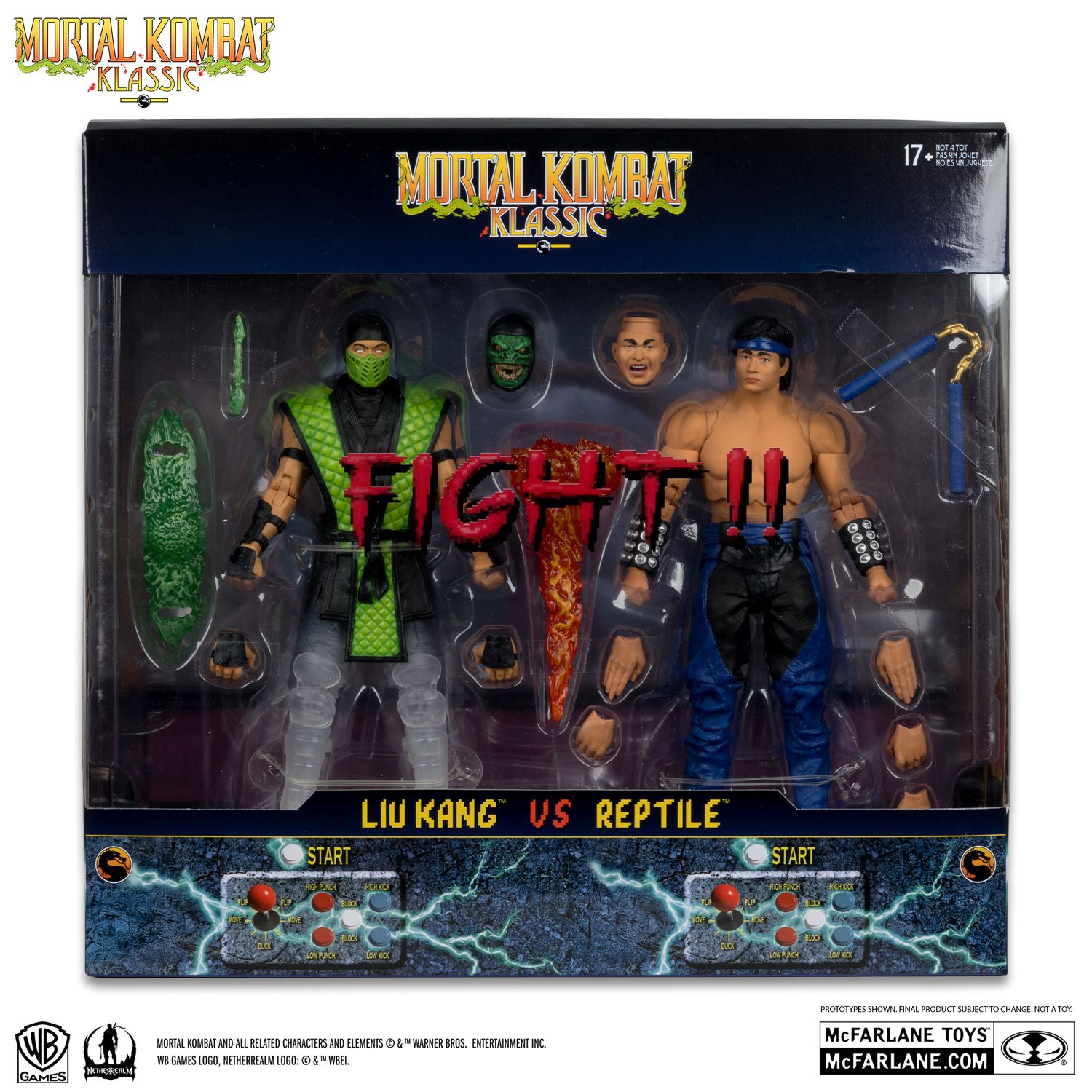 MCFARLANE MORTAL KOMBAT KLASSIC LIU KANG VS. REPTILE