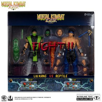 MCFARLANE MORTAL KOMBAT KLASSIC LIU KANG VS. REPTILE