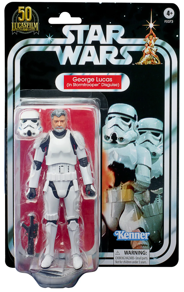 GEORGE LUCAS (IN STORMTROOPER DISGUISE)