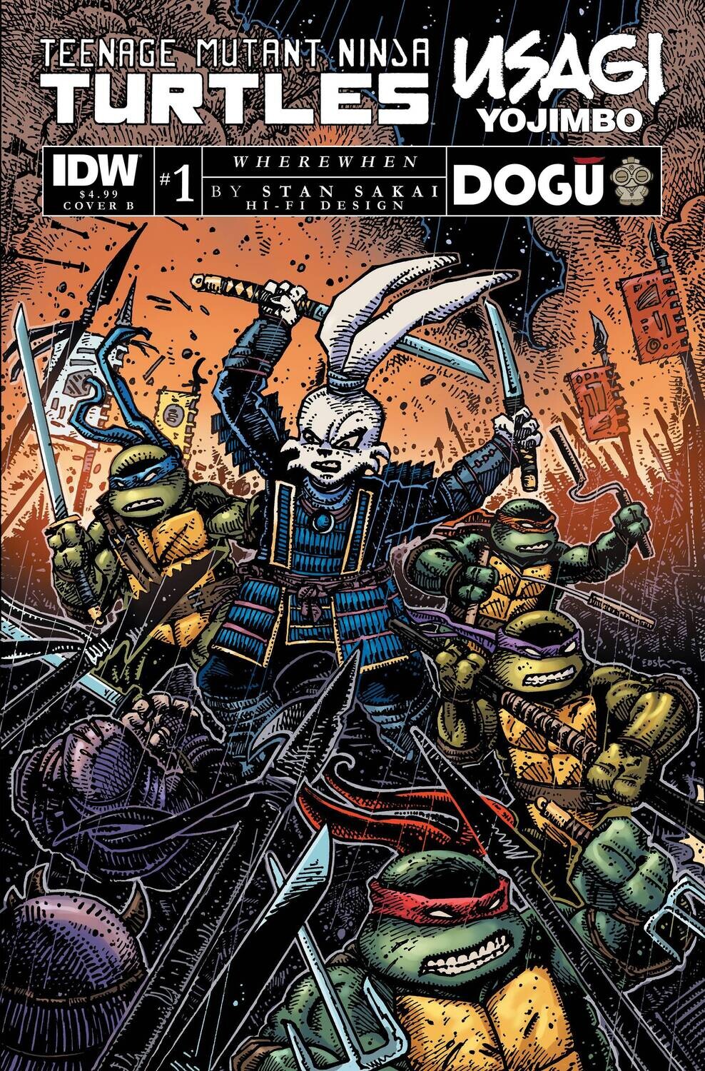 TMNT USAGI YOJIMBO WHEREWHEN #1 CVR B