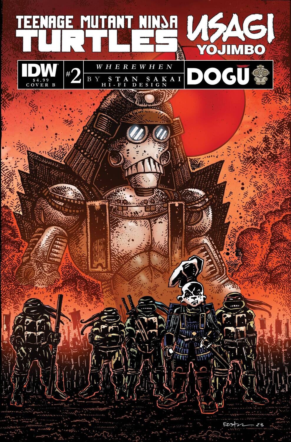TMNT USAGI YOJIMBO WHEREWHEN #2 CVR B