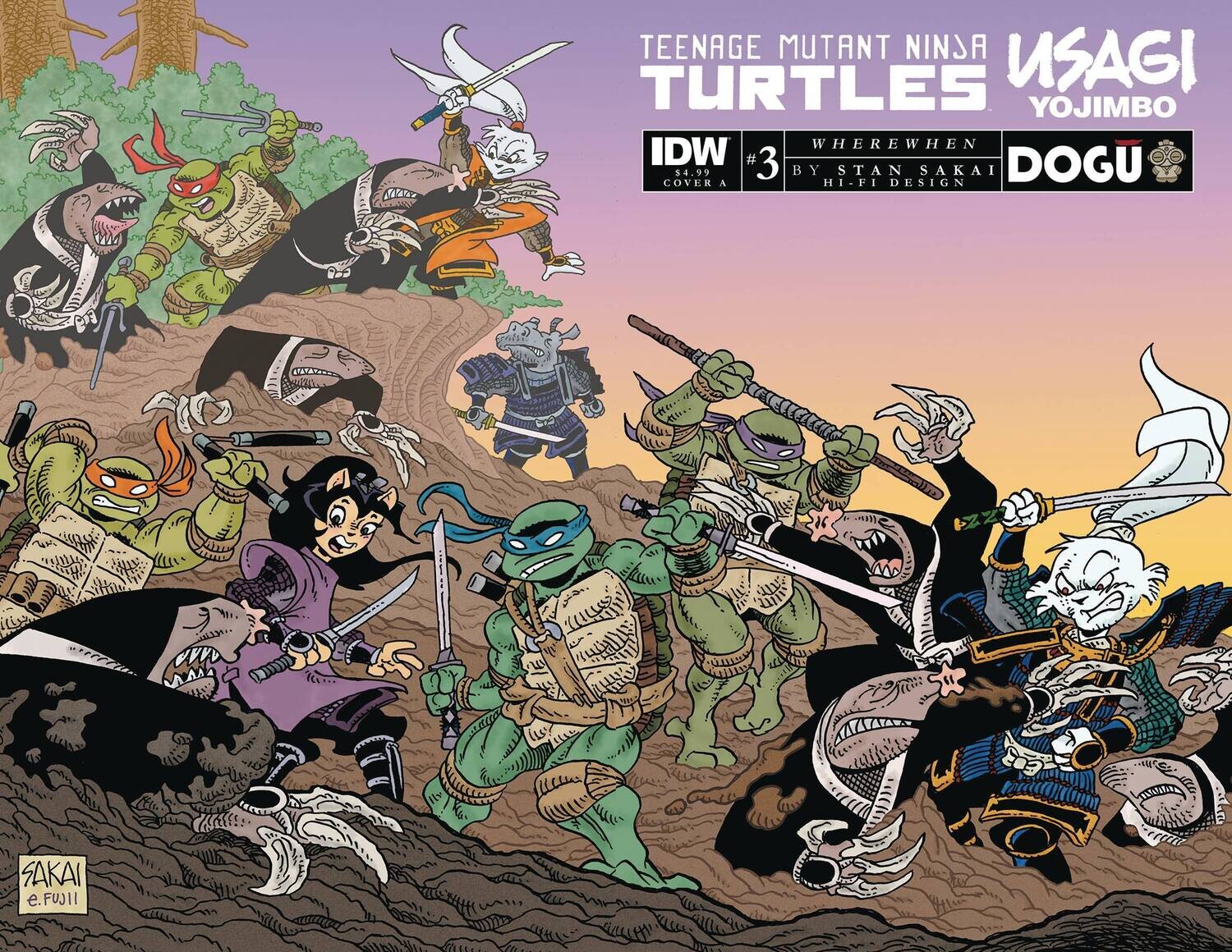 TMNT USAGI YOJIMBO WHEREWHEN #3