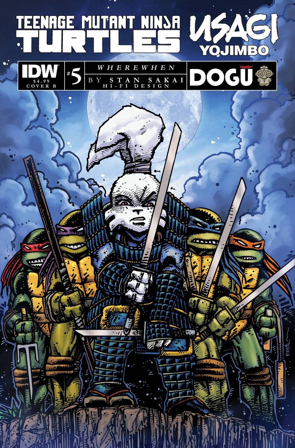 TMNT USAGI YOJIMBO WHEREWHEN #5 CVR B