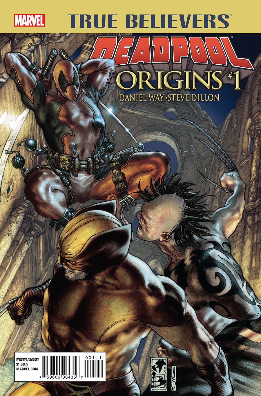 TRUE BELIEVERS DEADPOOL ORIGINS (2016) #1 2ND PTG