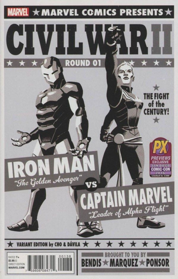 CIVIL WAR II (2016) #1 CVR SDCC