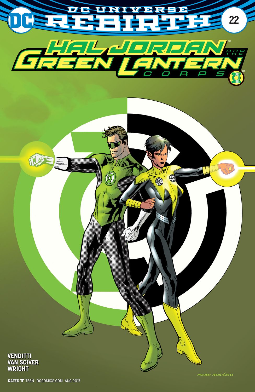 HAL JORDAN AND THE GREEN LANTERN CORPS (2016) #22 CVR B