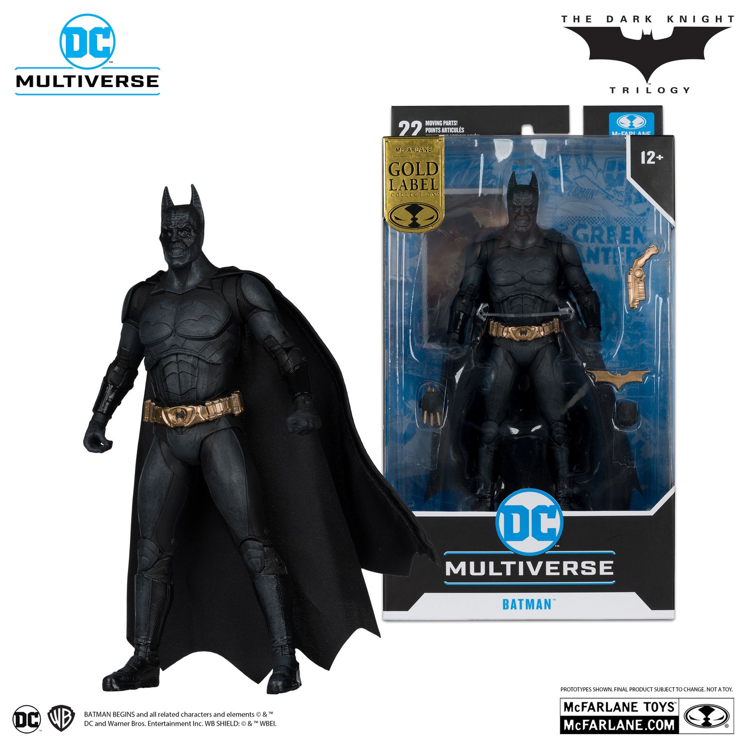 MCFARLANE DC MULTIVERSE BATMAN (BATMAN BEGINS) GOLD LABEL