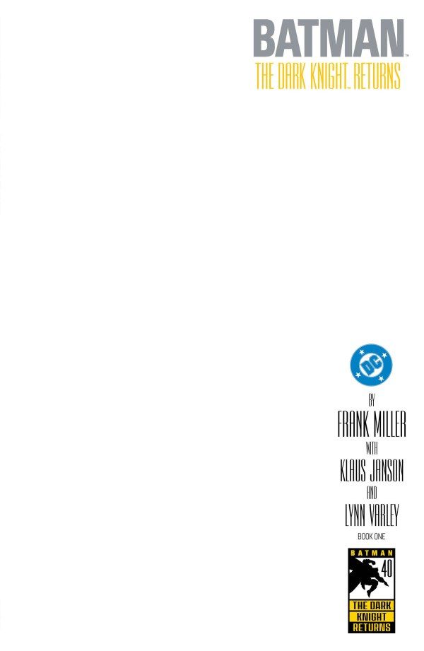 BATMAN THE DARK KNIGHT RETURNS (2026) #1 FACSIMLE EDITION CVR B