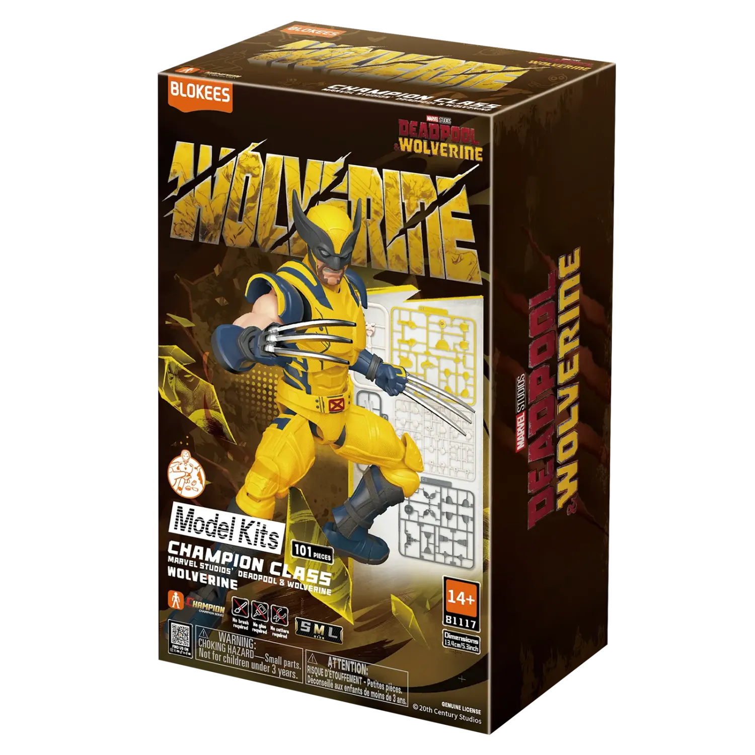 BLOKEES MARVEL DEADPOOL &amp; WOLVERINE CHAMPION CLASS WOLVERINE MODEL KIT