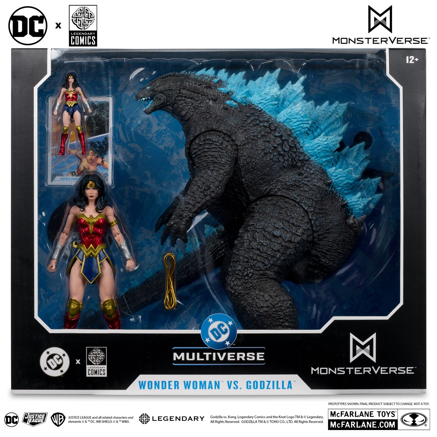 MCFARLAE DC MULTIVERSE WONDERWOMAN VS GODZILLA