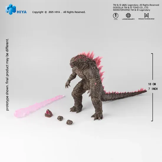 HIYA EXQUISITE BASIC GODZILLA X KONG THE NEW EMPIRE HEAT RAY GODZILLA EVOLVED VERSION