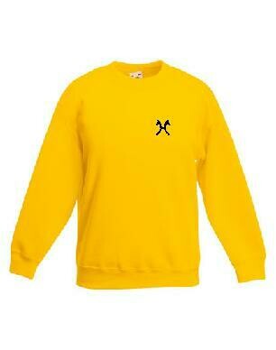 Hannoveraner Kinder-Sweatshirt gelb, bestickt