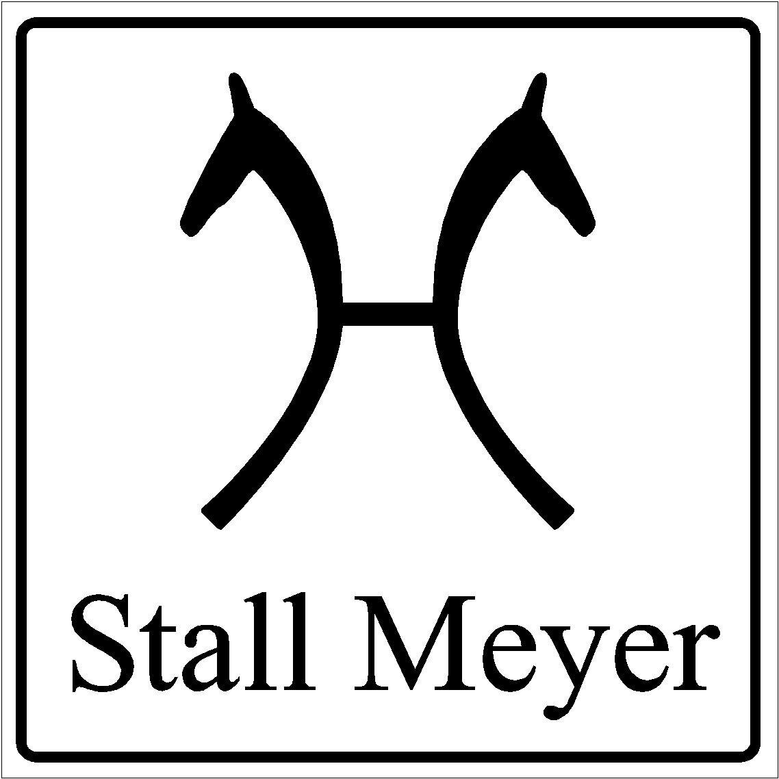 Hofschild Aludibond 40 x 40 cm; personalisiert