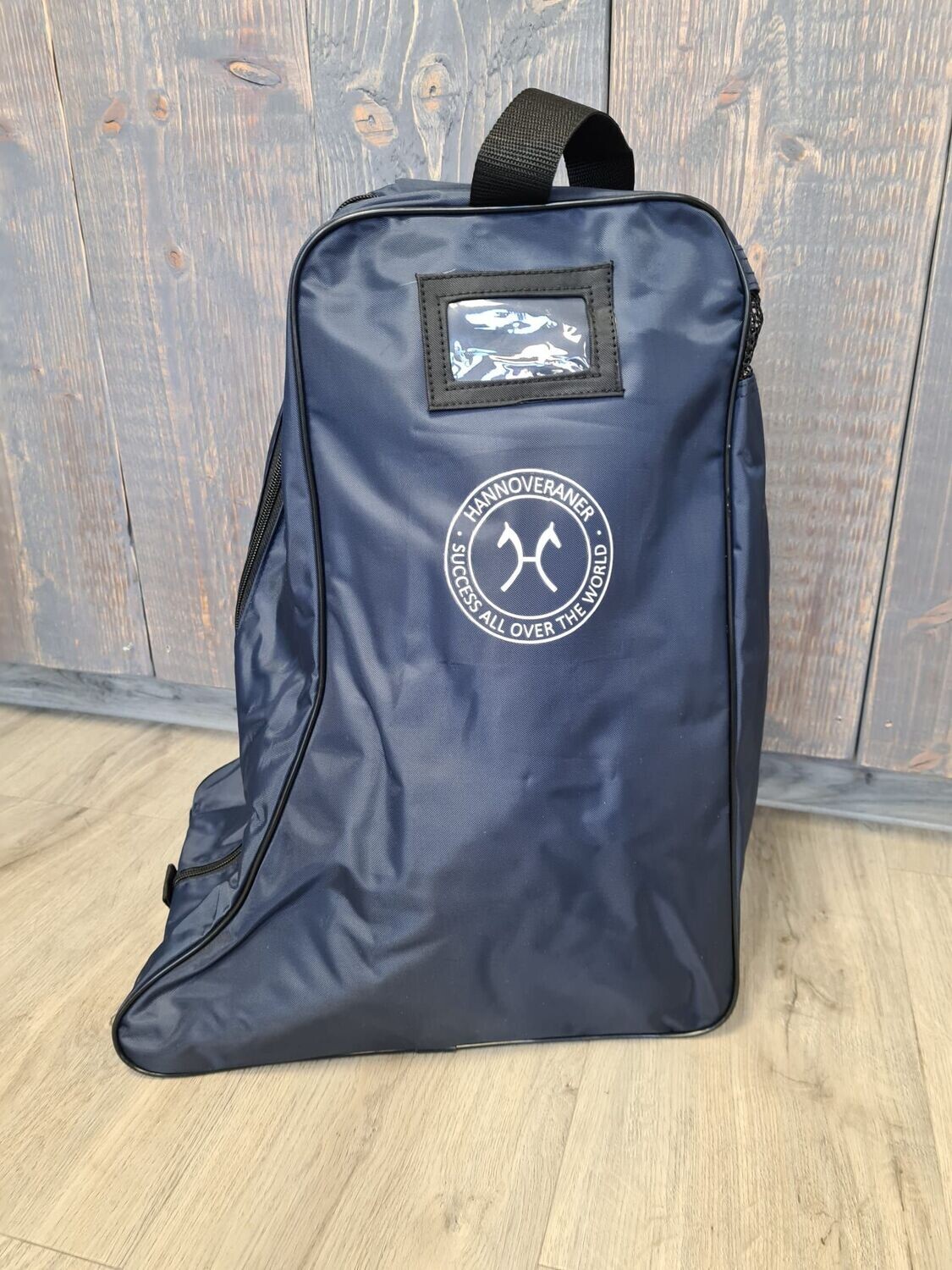 Boot bag, 
dunkelblau mit Aufdruck