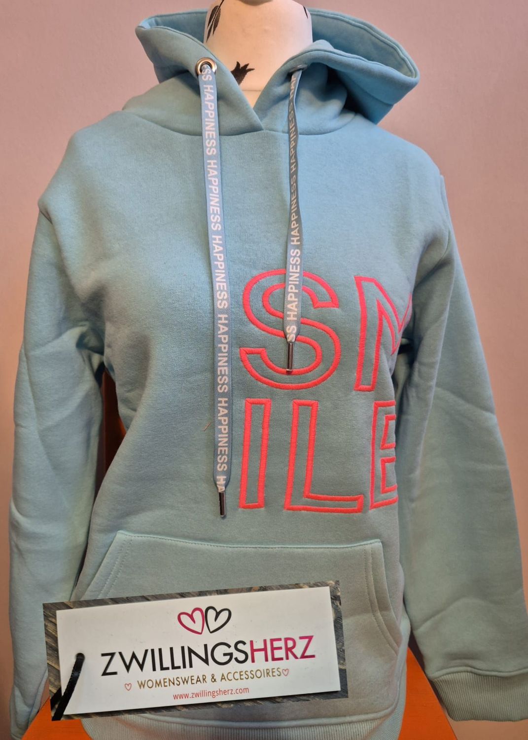 Zwillingsherz Hoodie "SMILE" Gr. L