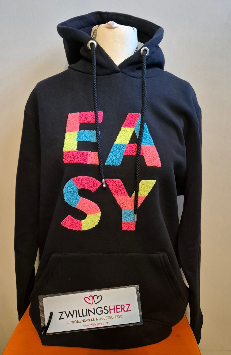 Zwillingsherz Hoodie "EASY" Gr. L