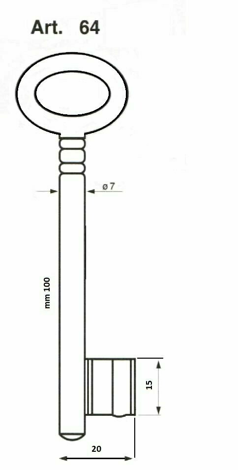 Buntbartschlüssel - System AMF 64