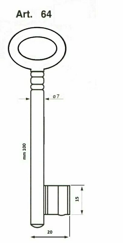 Buntbartschlüssel - System AMF 64 Buntbartschlüssel - System AMF 64