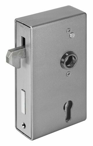AMF 140S Schiebetor-Schlosskasten, blank AMF 140S Schiebetor-Schlosskasten, blank