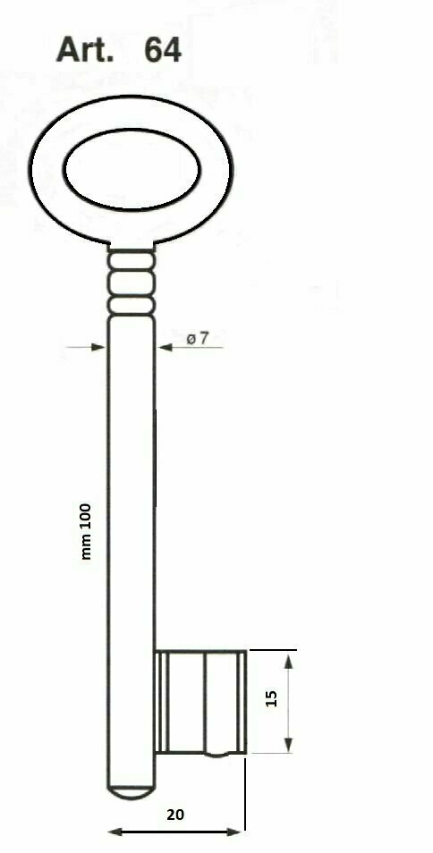 Buntbartschlüssel - System AMF 64 Buntbartschlüssel - System AMF 64