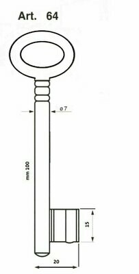 Buntbartschlüssel - System AMF 64 Buntbartschlüssel - System AMF 64