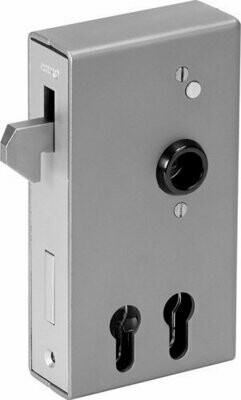AMF 140SD Schiebetor-Schlosskasten für zwei Profilzylinder, blank AMF 140SD Schiebetor-Schlosskasten für zwei Profilzylinder, blank