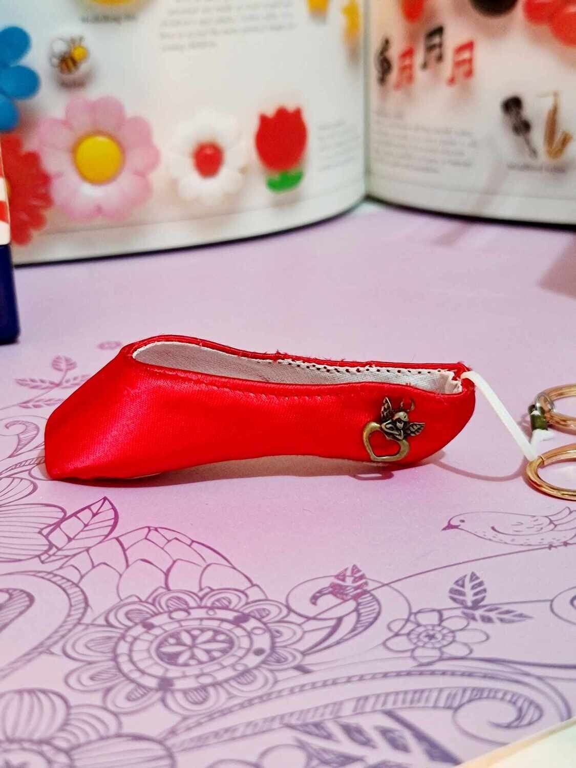 Pirouette Pops!  Red Cherub ~ Pretty Key Keyring