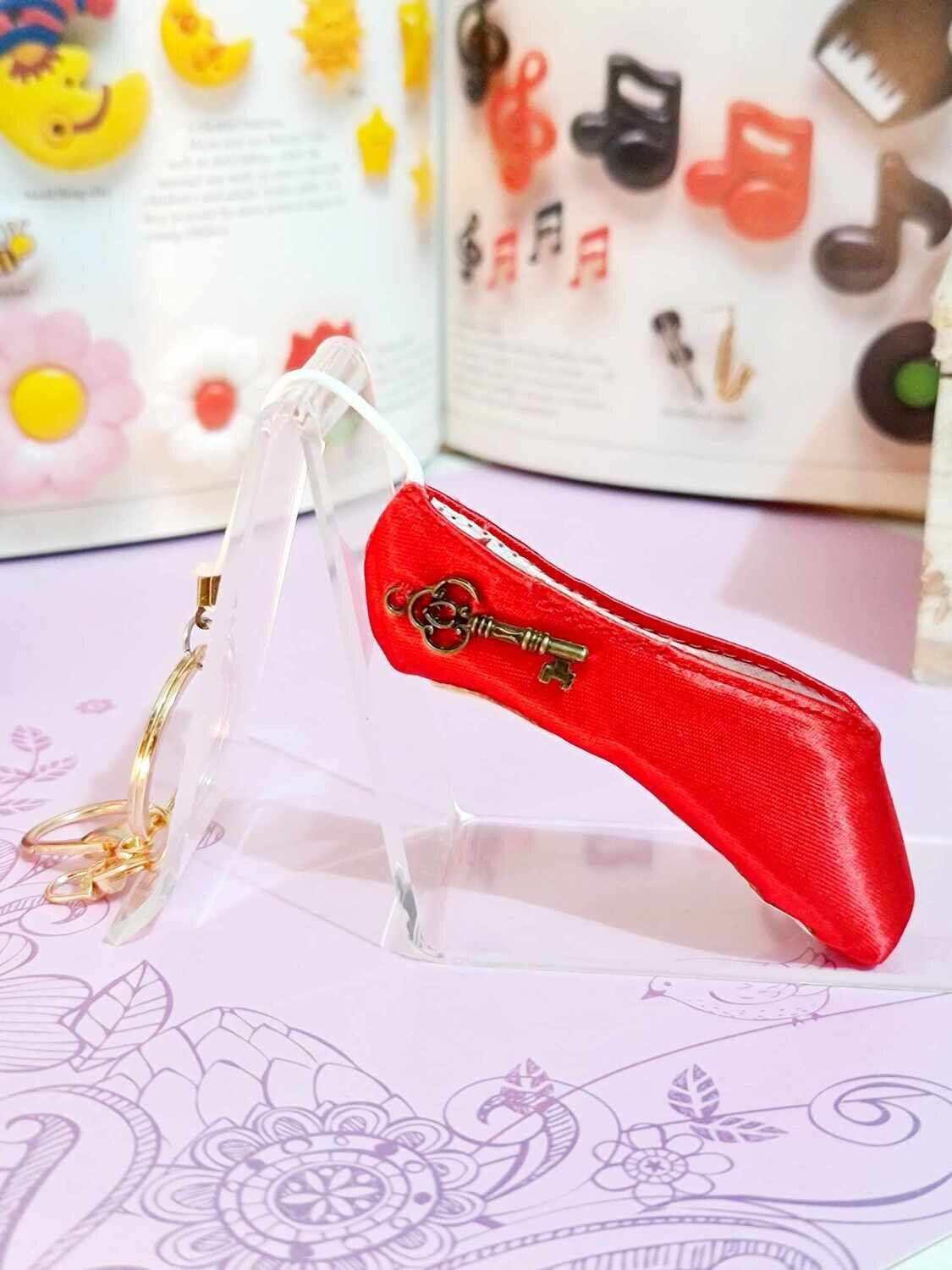 Pirouette Pops!  Red Cherub ~ Pretty Key Keyring