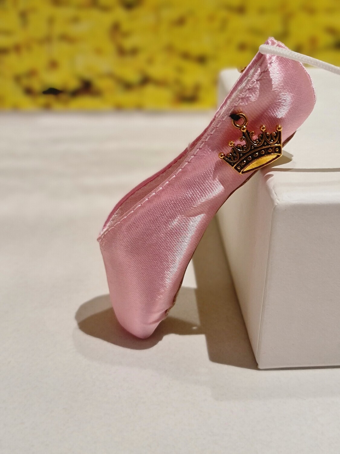 Pirouette Pops! Pink with Gold Crown and Rhinestone Star Keyring