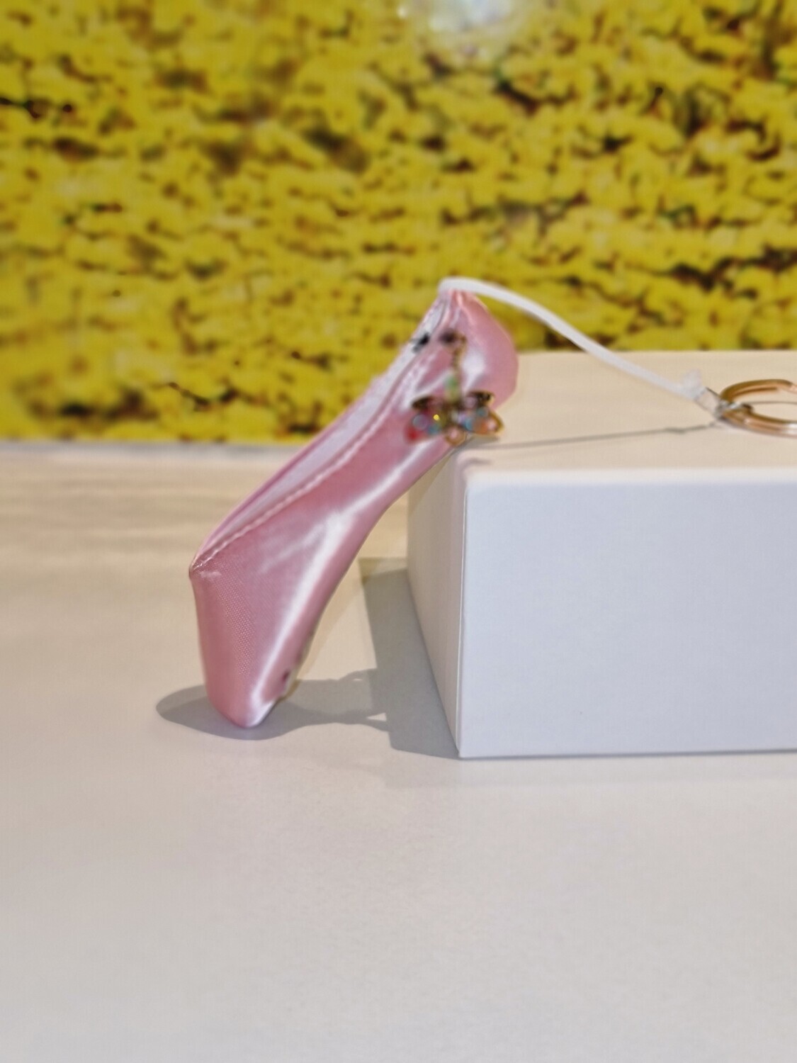 Pirouette Pops! Pink with Rainbow Dragonfly and Diamante Ladybug Keyring