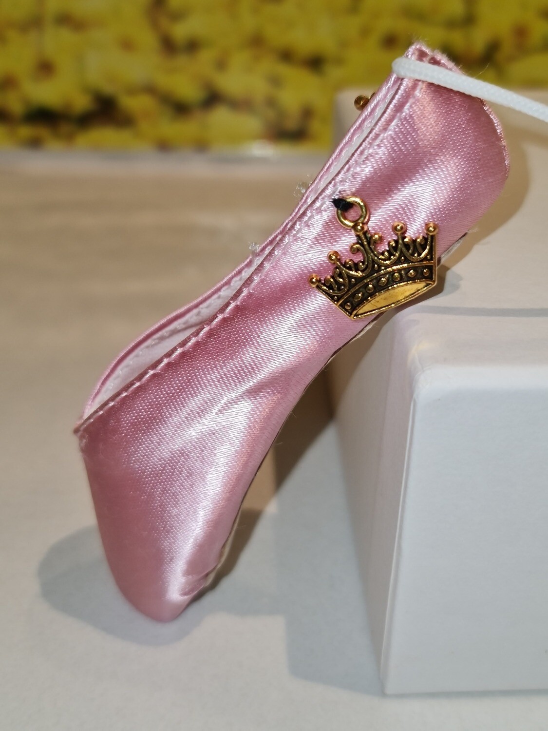 Pirouette Pops! Pink with Gold Crown and Rhinestone Star Keyring