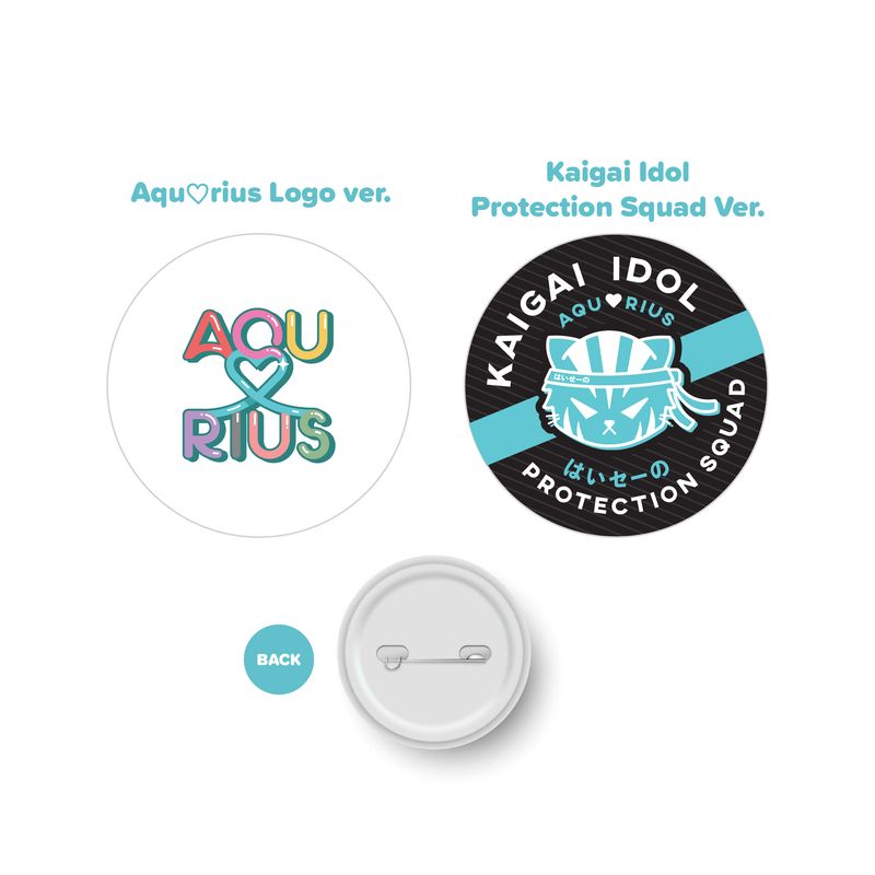 Aqu♡rius Can Badge Pin