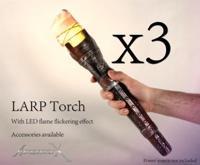 3x Torches DEL médiévale version 2023-2024